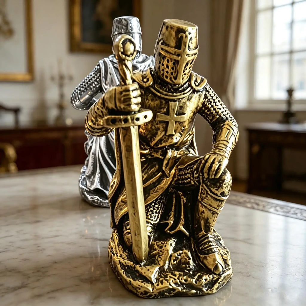 Knight Figure Cool Historical Resin Desktop Miniature Sculpture Qme