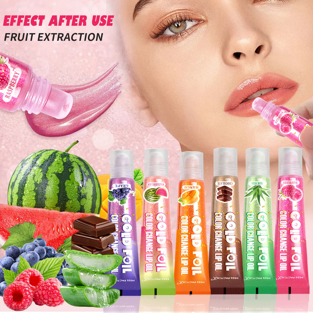 Shiny Lip Oil Gift Set 15ml×24PCS deep moisturizing non-decolorizing foil brightening and embellishing lip color gift Qme