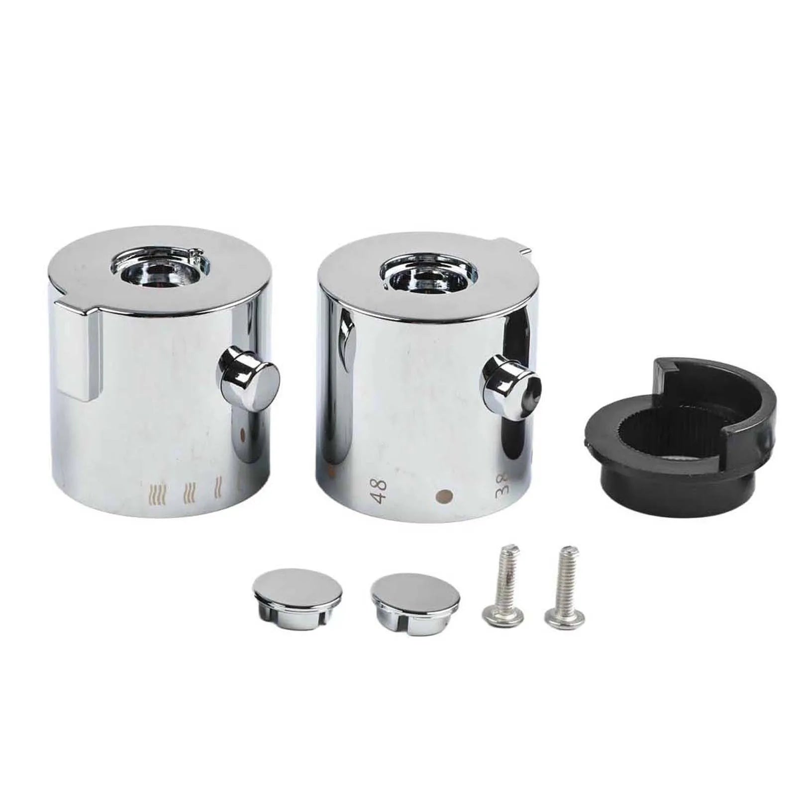 Shower Temperature Control Handle Knob Thermostatic Bath Mixer Chrome Qme