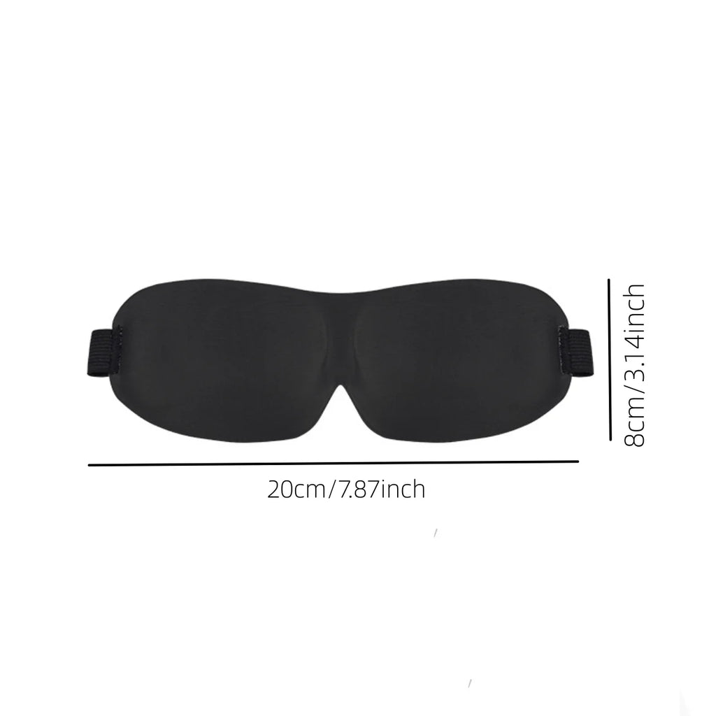 3D Eye Mask, Sleep Soft Padded Shade Cover Rest Relax Sleeping Blindfold, Lightweight Sleeping Mask, Eye Mask For Sleeping Qme black