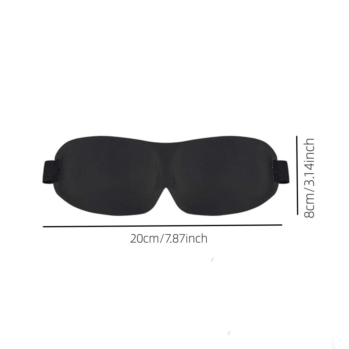 3D Eye Mask, Sleep Soft Padded Shade Cover Rest Relax Sleeping Blindfold, Lightweight Sleeping Mask, Eye Mask For Sleeping Qme black