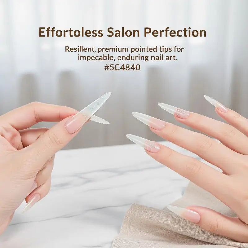 Clear Stiletto Nail Tips Unique Chic Art Designs At Fingertips Qme