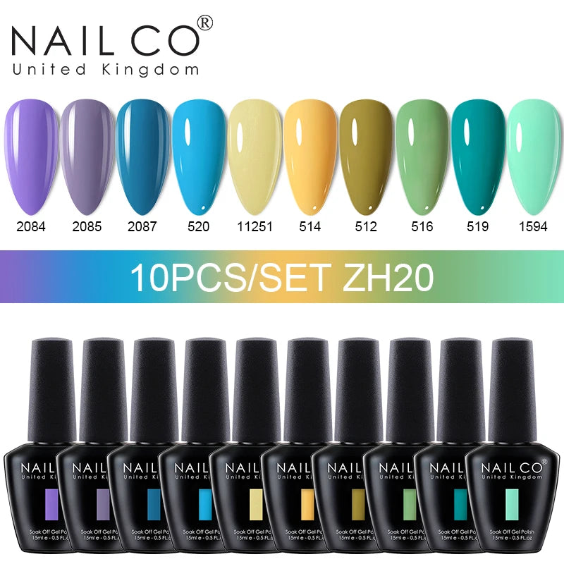 NAILCO Jelly Macarone Gel Polish Nail Art All Manicure Semi-permanent
