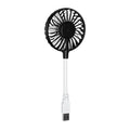 Mini USB Fan 360 Degree Adjustable Portable Fan for Power Bank Laptop PC for Home Office Car Outdoor Travel Summer Gifts Qme black