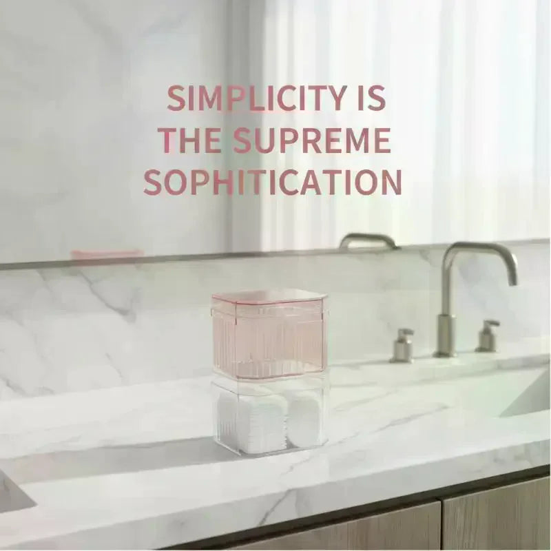 1Pcs Multifunctional Storage Box For Storing Makeup Cotton Cotton Swabs Hair Cords Hair Clips Tissues And Other Items Qme