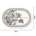 Restaurant Heat-insulating Mats Pu Leather Placemat Waterproof Qme C 0