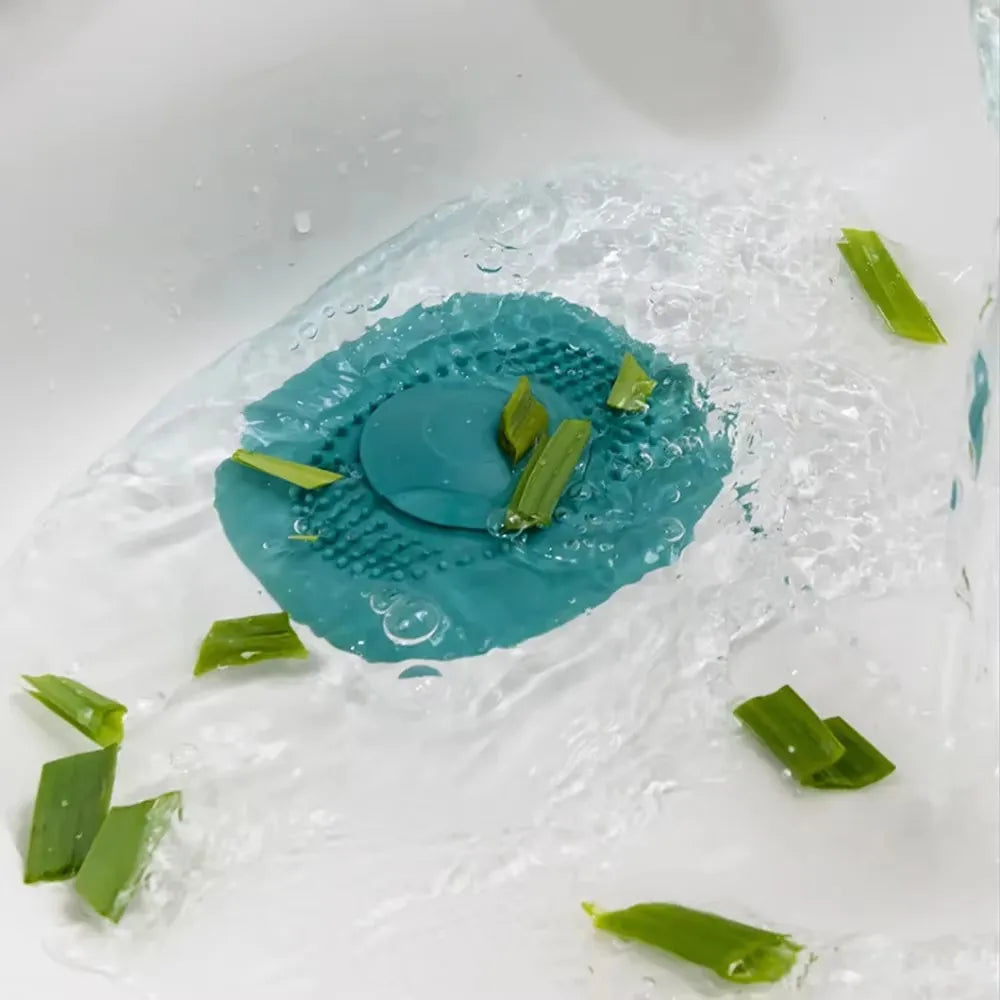 1PC Silicone anti-blocking bathtub plug bathroom floor drain shower sink kitchen household filter tool Qme