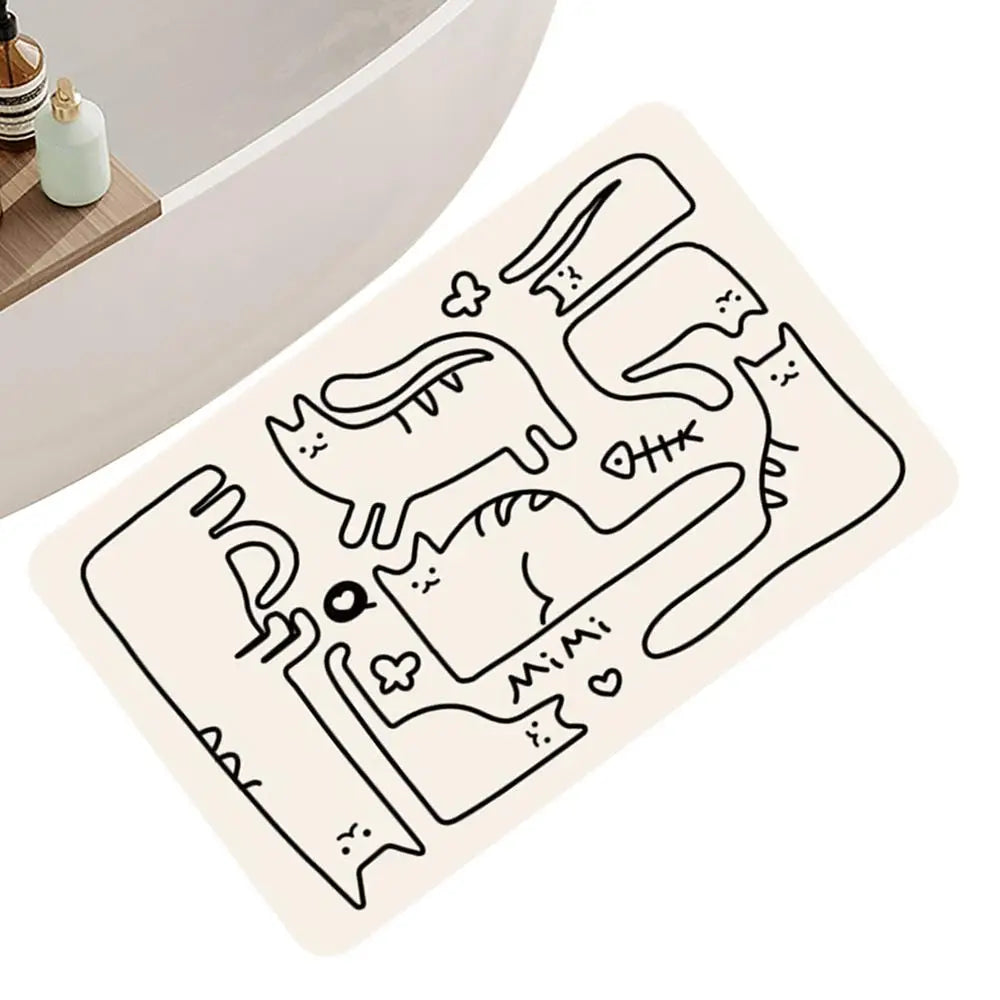 Bath Mats Bathroom Non-slip Runner Rug Quick Dry Comfortable Use Qme 01 China Mainland