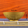 Blessing Bowl Golden Spiritual Decorative Fu Ornament Wealth Qme 1pc