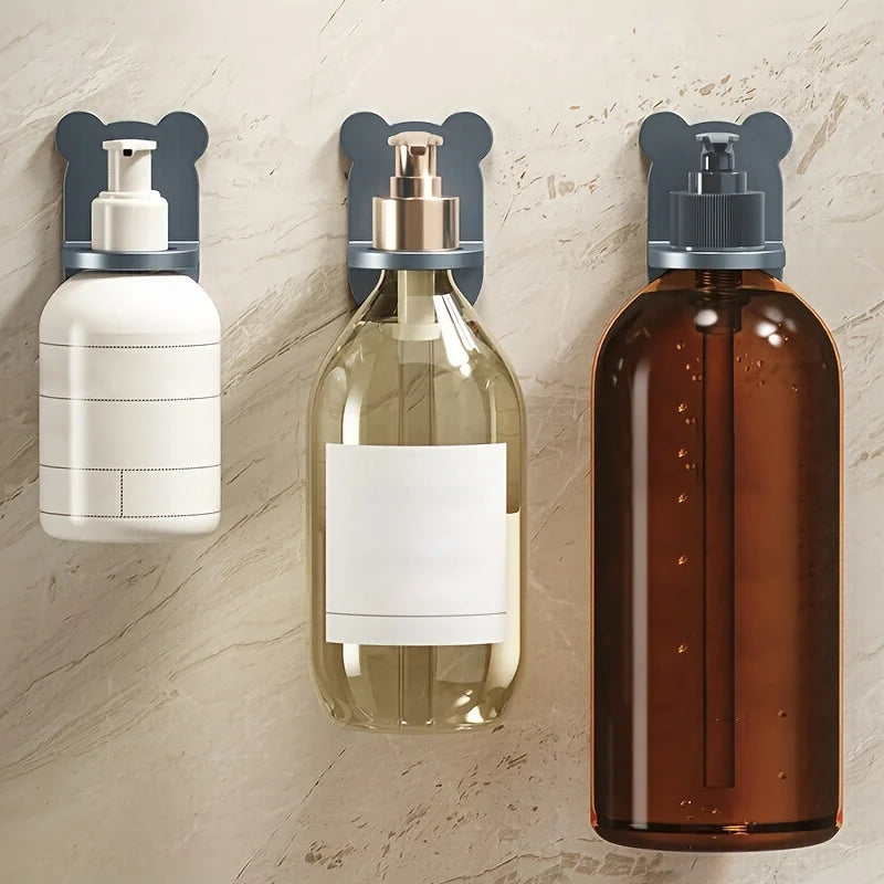 1 shower gel storage rack, no need to drill holes, detergent hanging rack, bathroom shampoo and hand sanitizer hanging cabinet, Qme