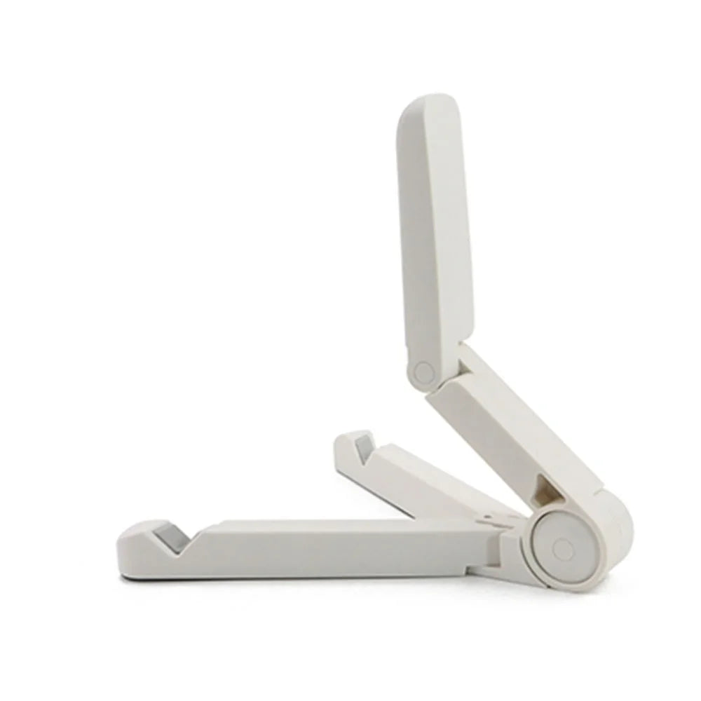 Portable Foldable Tablet Stand Multifunctional Adjustable Angle Phone Stand Tablet Universal Holder Accessories for iPad Air/Pro Qme WHITE