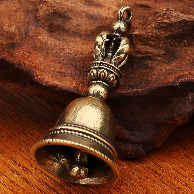 Brass Handicraft Die-casting Drop Magic Antique Bell Wind Tibetan Qme