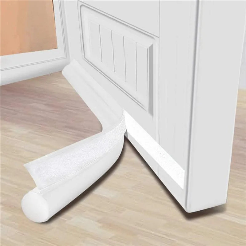 Adjustable Door Bottom Seal Strip Weather Strip Under Door Draft Stopper Thicker Anti-Cold Gap Blocker Sealing Weather Strip Qme