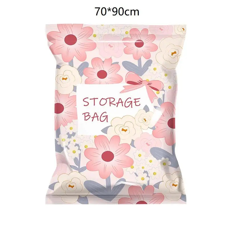 Sealer Clothes Travel Packing Organizer Vacuum Storage Bag Space Qme XL