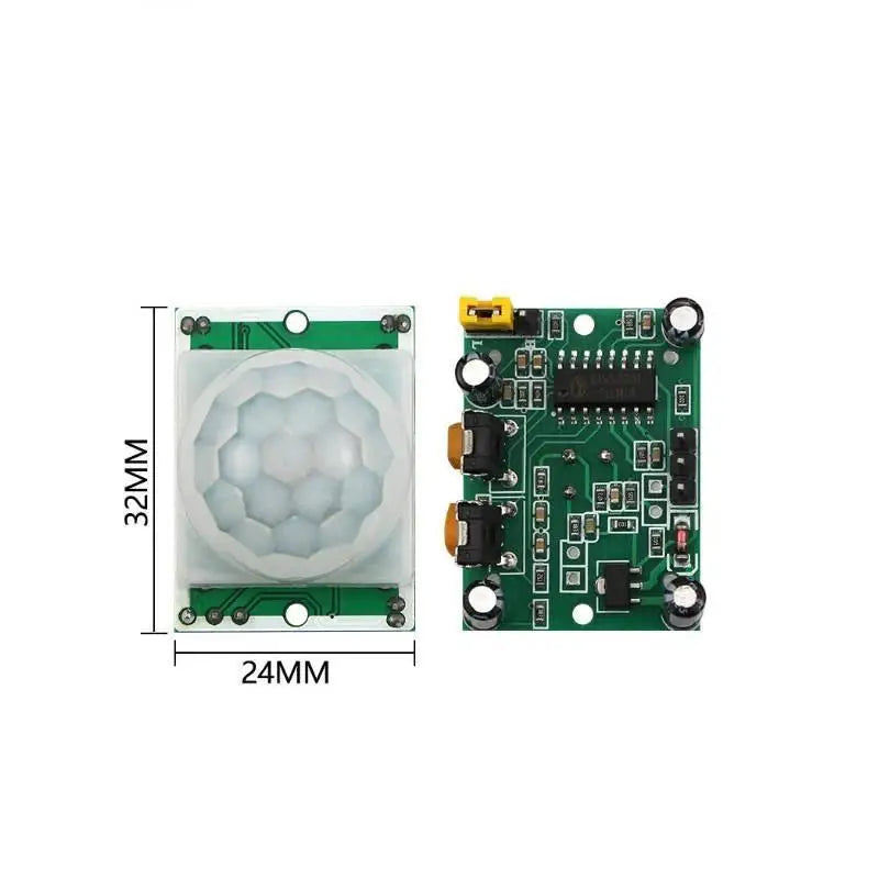 HC-SR501 Mini Adjustable IR PIR Motion Sensor Module Case Compatible Qme