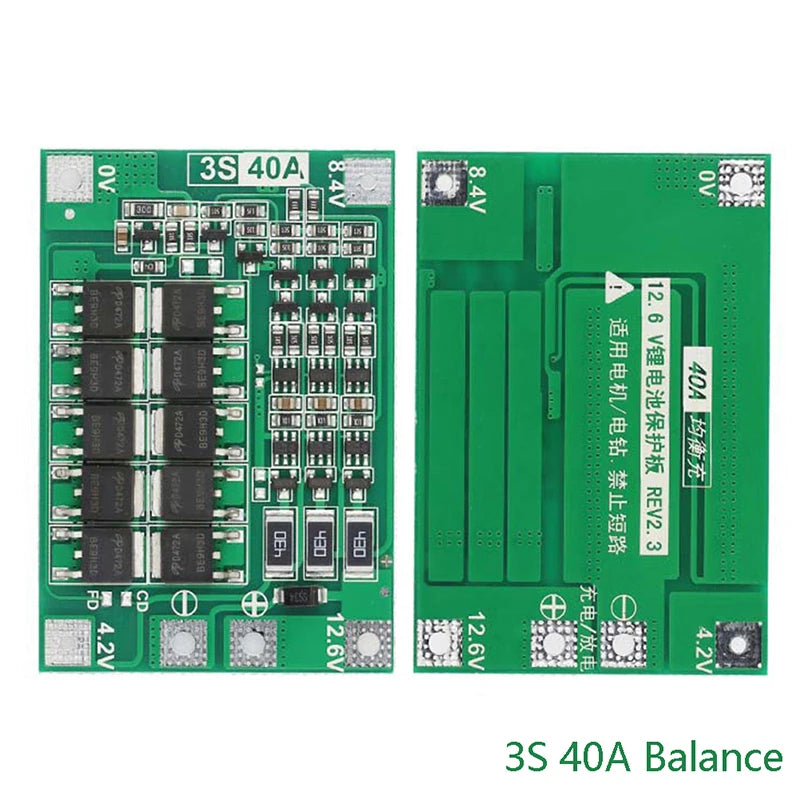3S 4S 40A 60A Li-ion Lithium Battery Charger Protection Board 18650 Qme 3S40ABalance