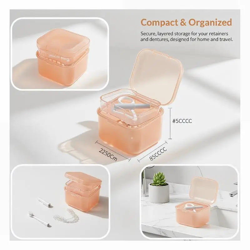 Invisible Braces Protective Storage Case Easy Snap Closure Safety Qme