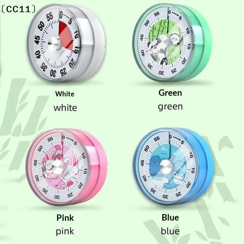 Magnetic Clock Timer Mechanical Loud Alarm Kitchen Cooking 60-Minutes Qme
