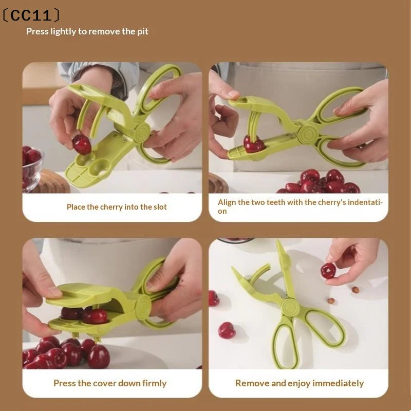 Cherry Pitter Manual Press Food Chopper Perfect Home Kitchen Baking Qme