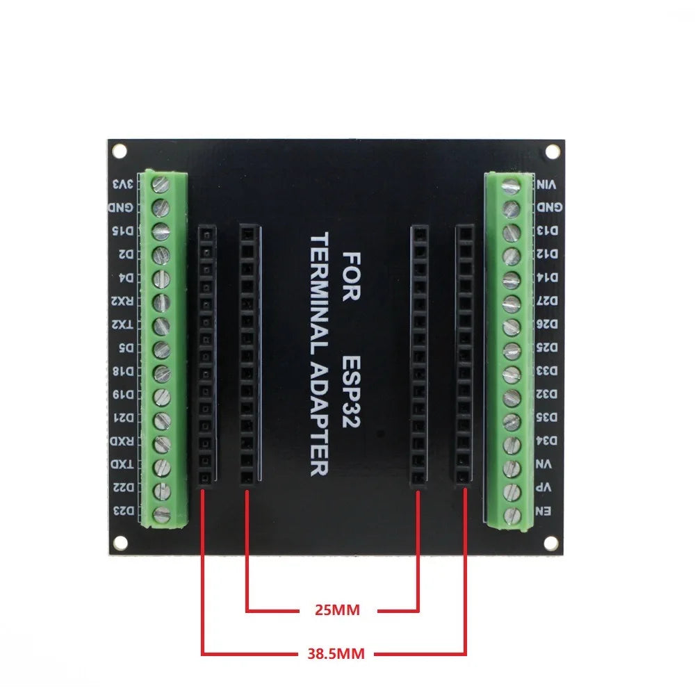 ESP32 Breakout Board GPIO 1 into 2 + ESP32 CP2102 NodeMCU-32S Lua 30Pin GPIO WiFi+Bluetooth-compatible Development Board Qme