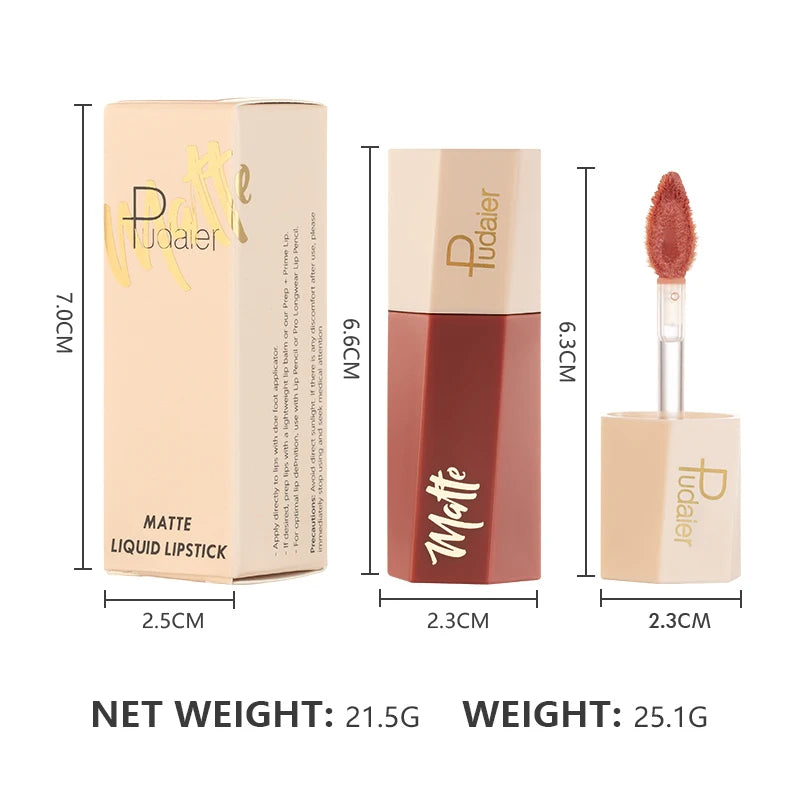 Waterproof Matte Velvet Lip Tint Long-lasting Nude Glaze Sexy Smooth Qme