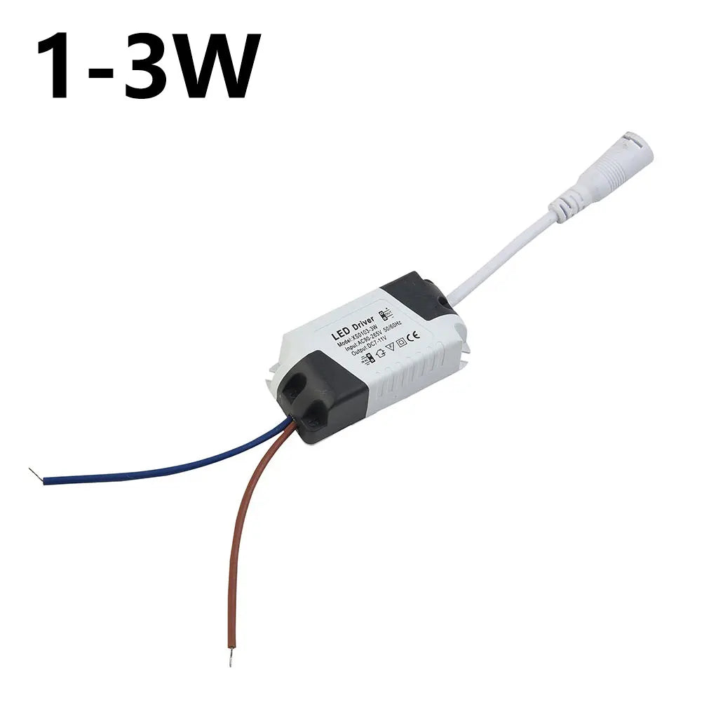 LED Panel Driver Constant Current 3W 6W 12W 18W 24W DC LED Power Supply Plastic AC 90-265V Home Improvement Qme 1-3W