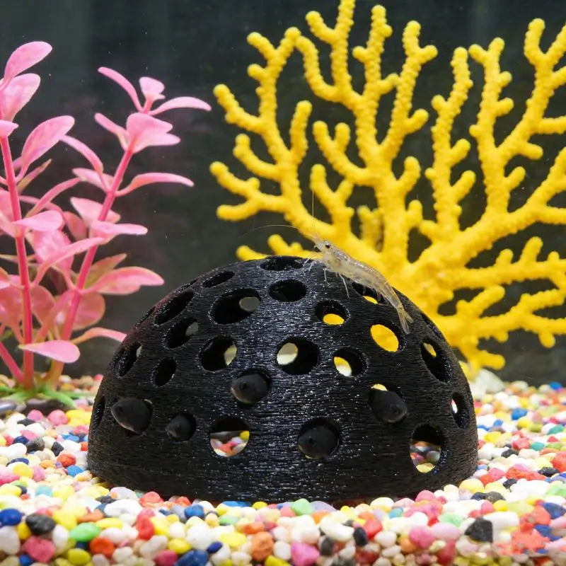 Aquarium Hidden Cave Shelter For Small Fish And Breeding Rest Play Underground Cave Fish Tank Landscape Decoration Qme A4
