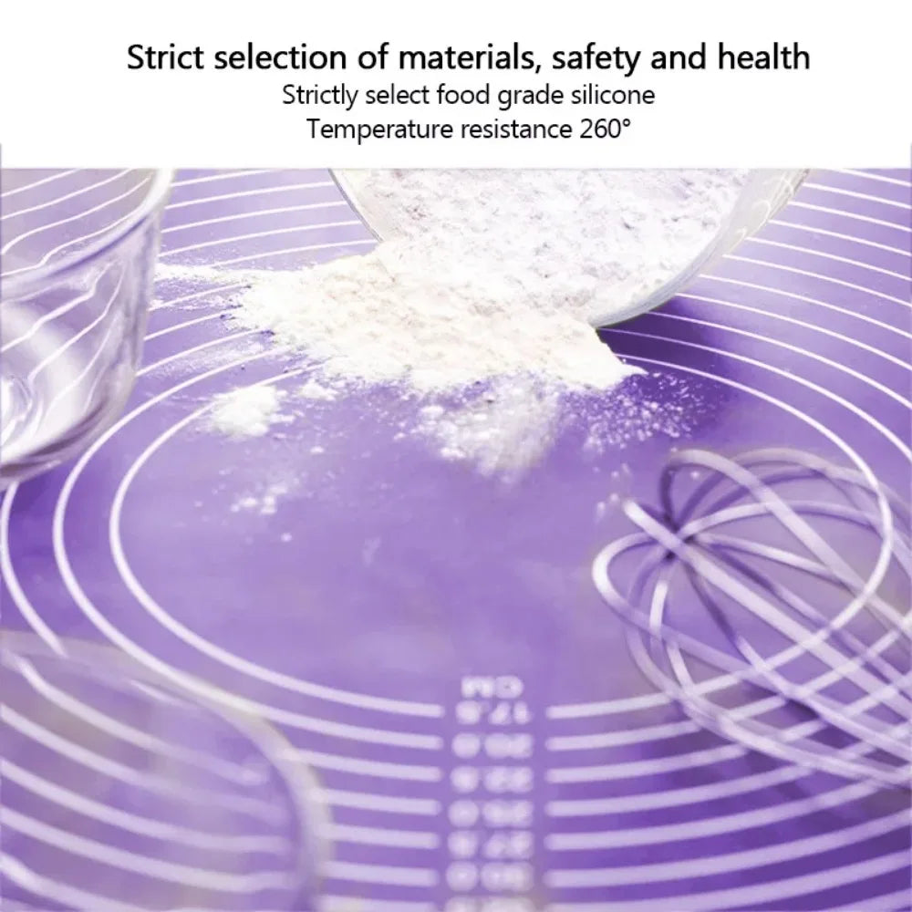 Silicone Pastry Mat Non Slip Large Stick Baking Fondant Pie Pizza Qme
