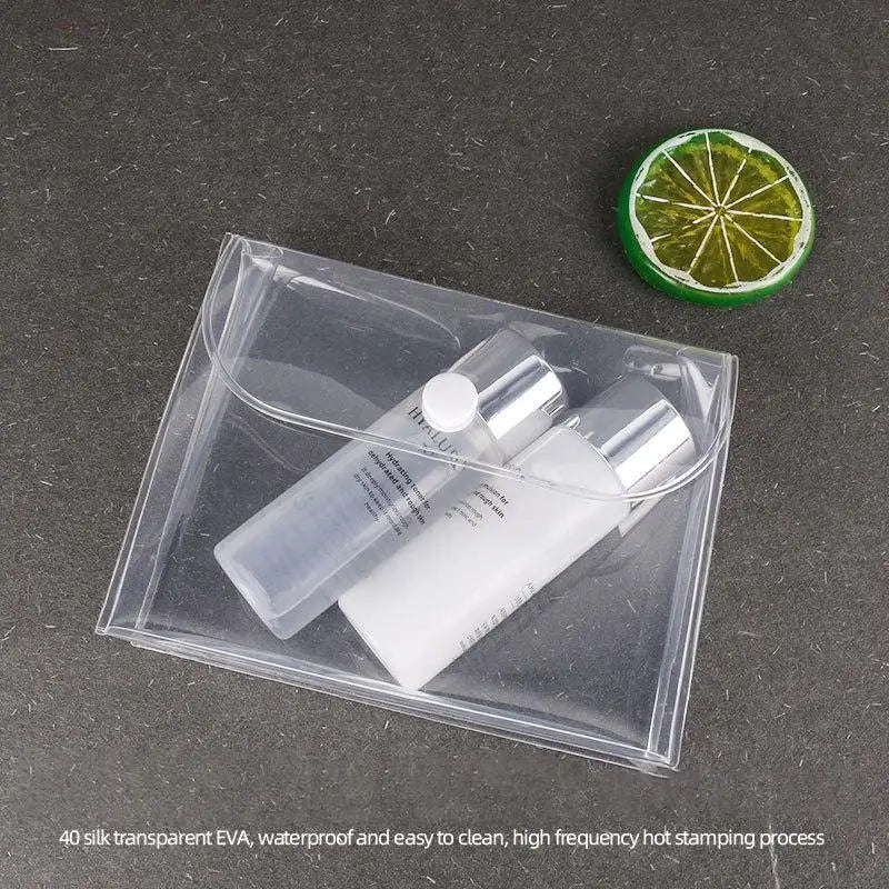 Travel Passport Organizer Holder Transparent PVC Envelope Ultra Slim Qme