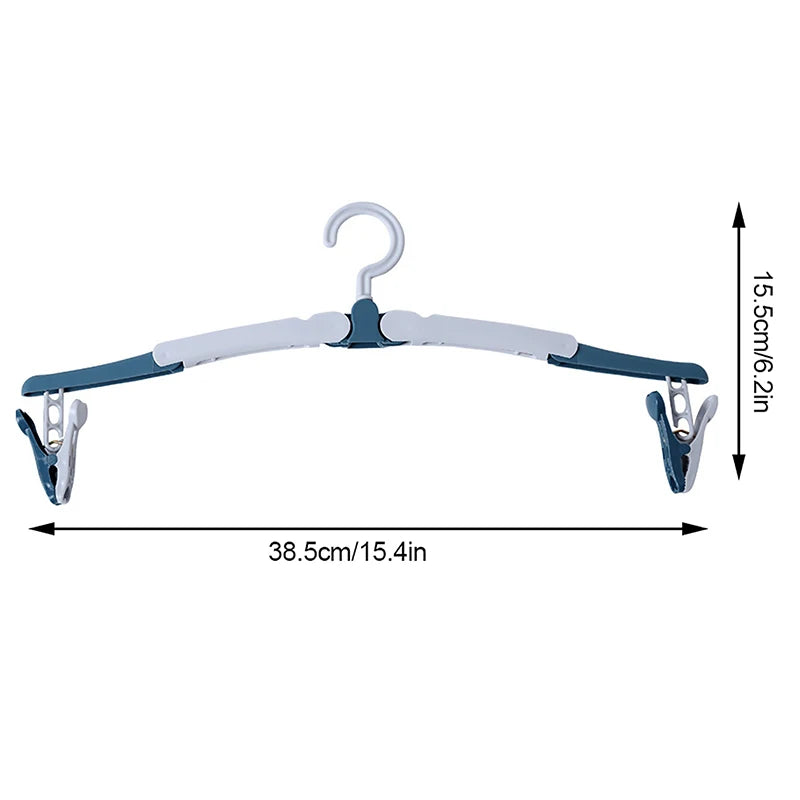 Foldable Baby Clothes Drying Rack Colorful Travel Hangers Portable Qme