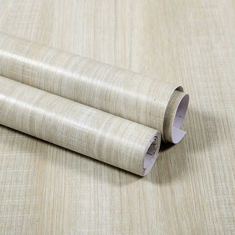 40CM X 3M Furniture Renovation Stickers Self-adhesive Wood Grain Stickers Wallpaper Cabinets Wooden Doors Tabletops Waterproof Qme NMYM 40cm x 3m