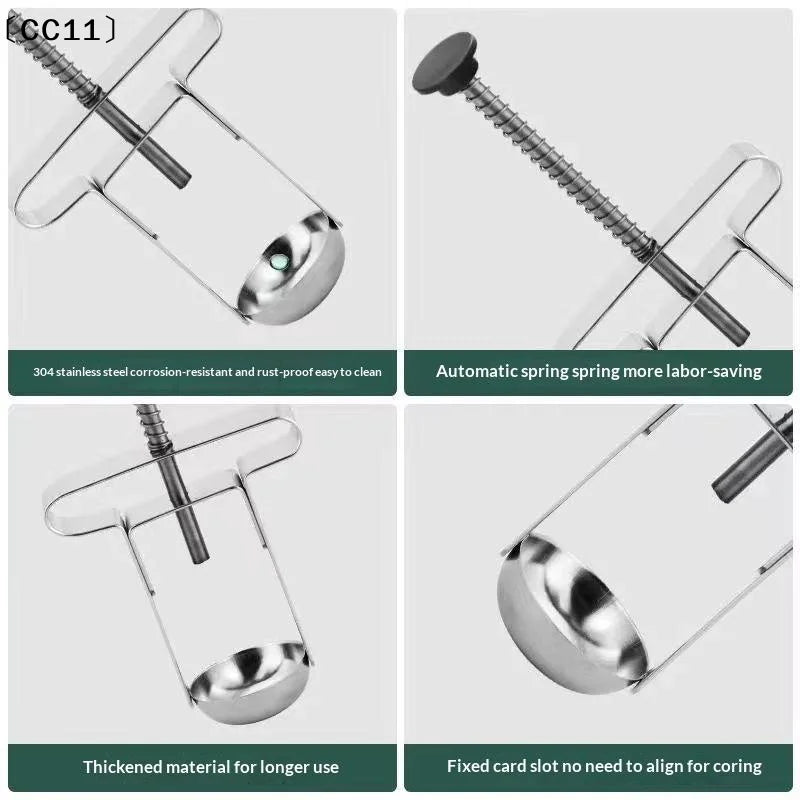 Stainless Steel Jujube Pit Remover Household Hawthorn Core Extractor Qme