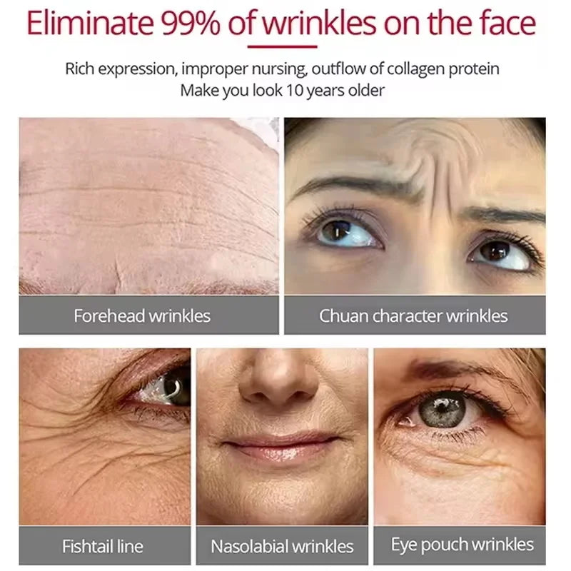 Hyaluronic Acid Face Serum Anti-Aging Deep Nourishment Fullerene Collagen Wrinkle Essence Whitening Lifting Skin Care Qme