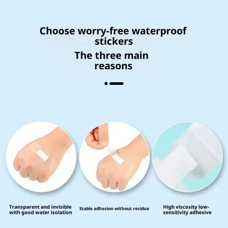 Transparent Adhesive Bandages Invisible Anti-friction Kids Finger Qme