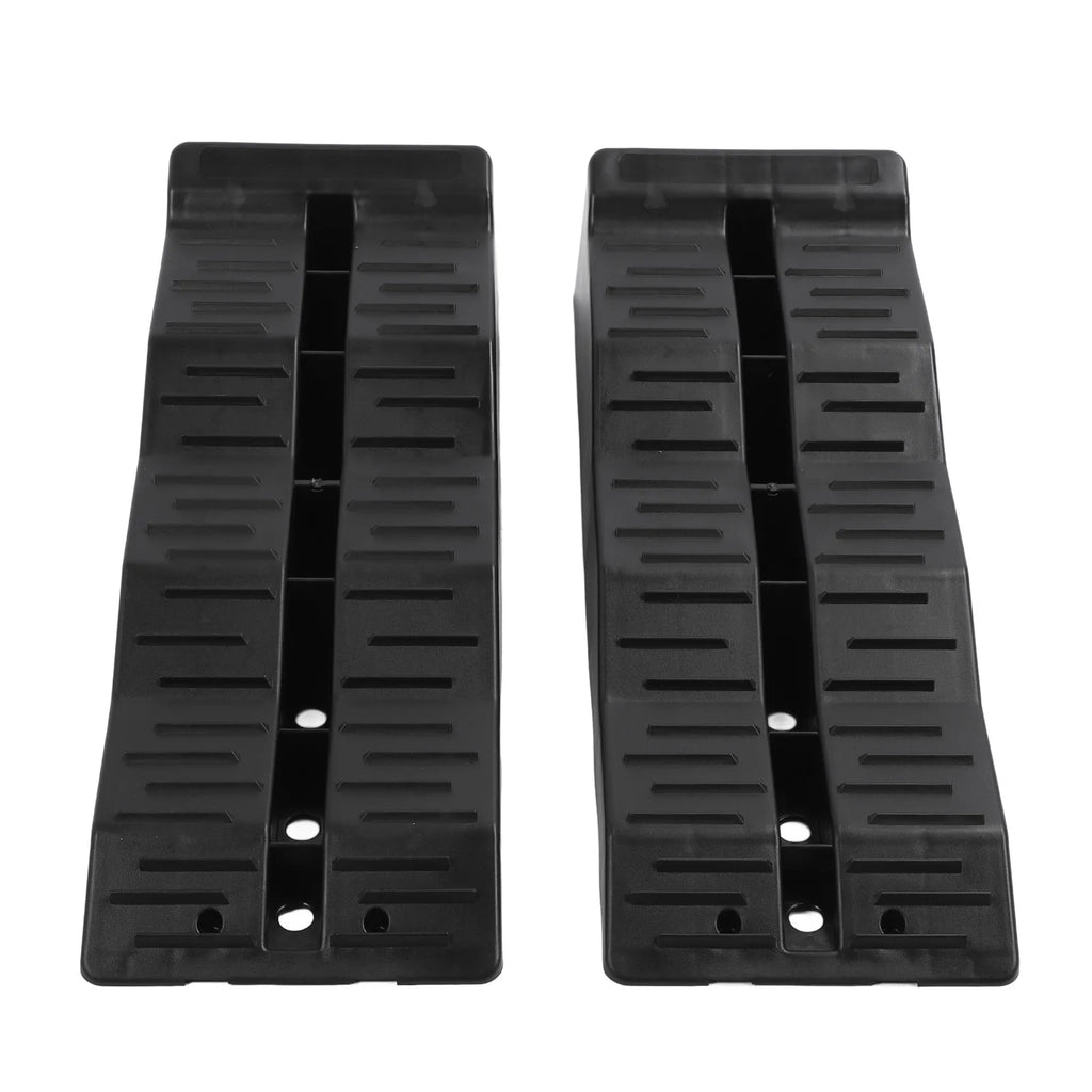 RV Leveling Ramps 11000LBS Load Capacity RV Leveler Wheel Chock for Travel Trailer Campers Truck RV Leveling Blocks Qme