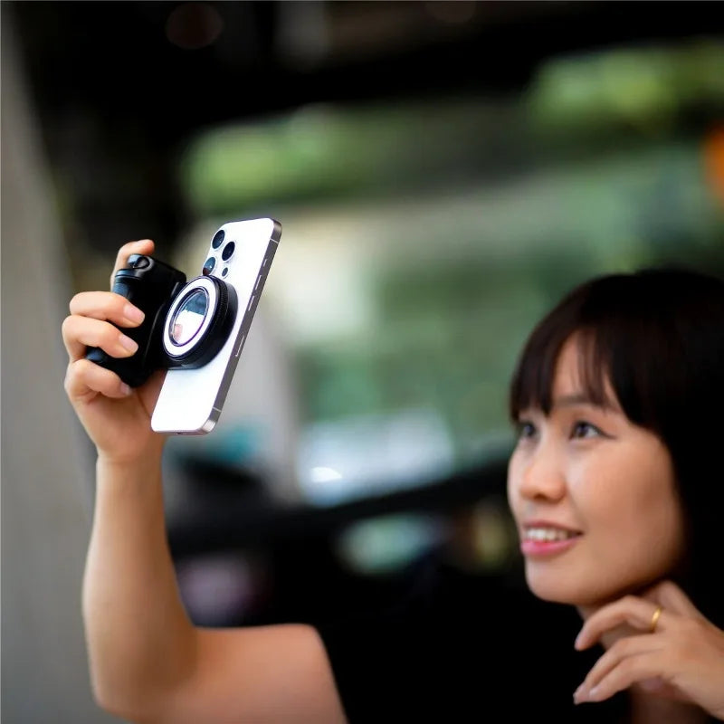 Bluetooth Camera Assist Magsafe Magnetic Remote Selfie Handheld Stable Anti Shake Live Light Qme