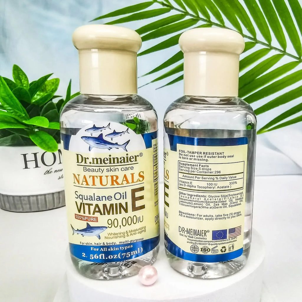 Vitamin E Face Essence Oil Morning Night Whitening Shrink Pores Anti Qme