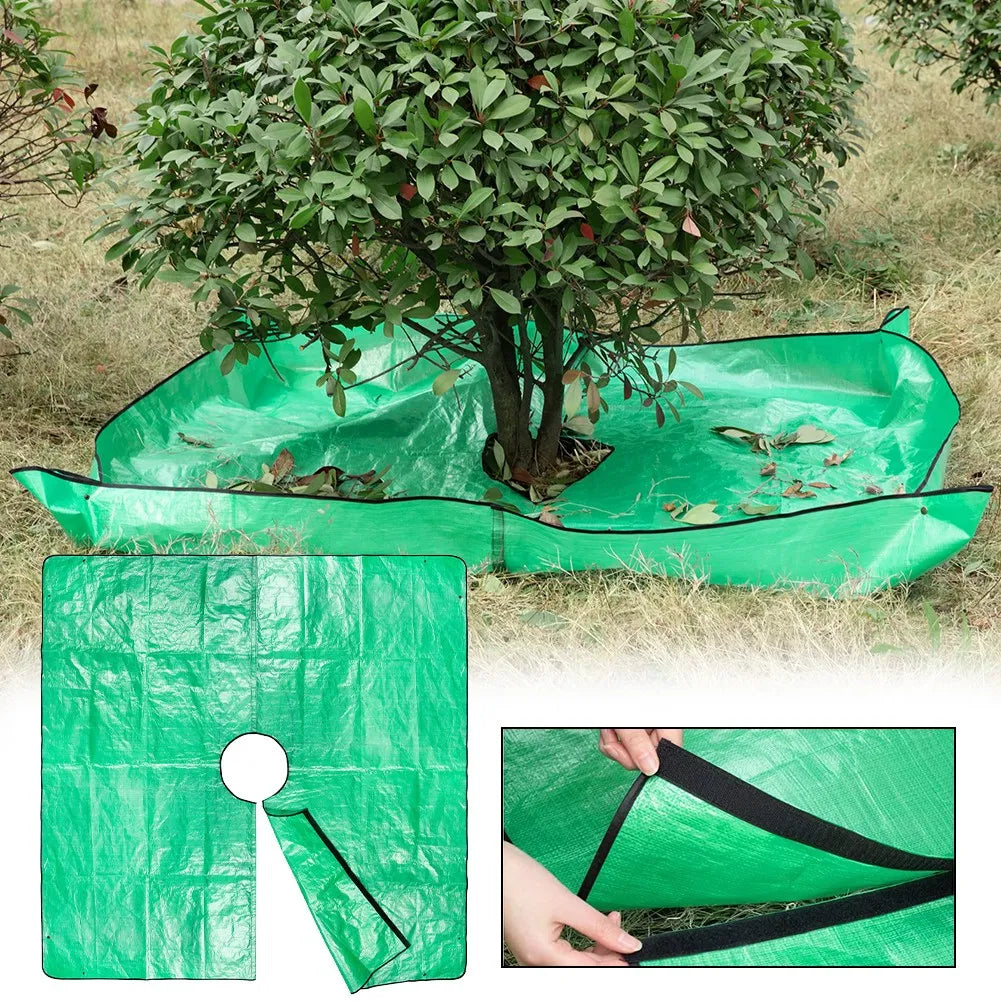 Plant Trimming Tarp Outdoor Leaf Storage Mat Easy Clean Garden Blanket Pruning Cleanup Mat Foldable Garden Tarp Qme