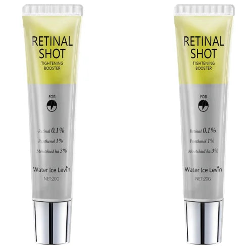 Retinal Shot Tightening Booster Eye Serum with 0.1% Retinal & 3% HA for Firming, Moisturizing & Smoothing Skin. Qme GRAY 20g