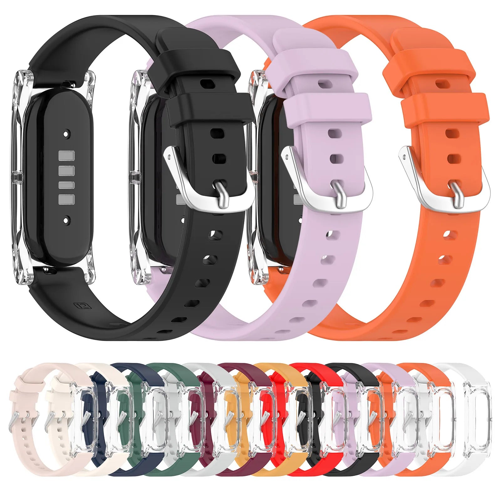 Silicone Sport Watch Strap for Google Fitbit Air Fitness Tracker Sport Replacement Strap for Men Women Health Activity Tracker Qme