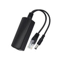 2PCS Standard POE Splitter 48V to 12V IP Camera Ethernet Power Supply Module PoeSplitter Qme Black