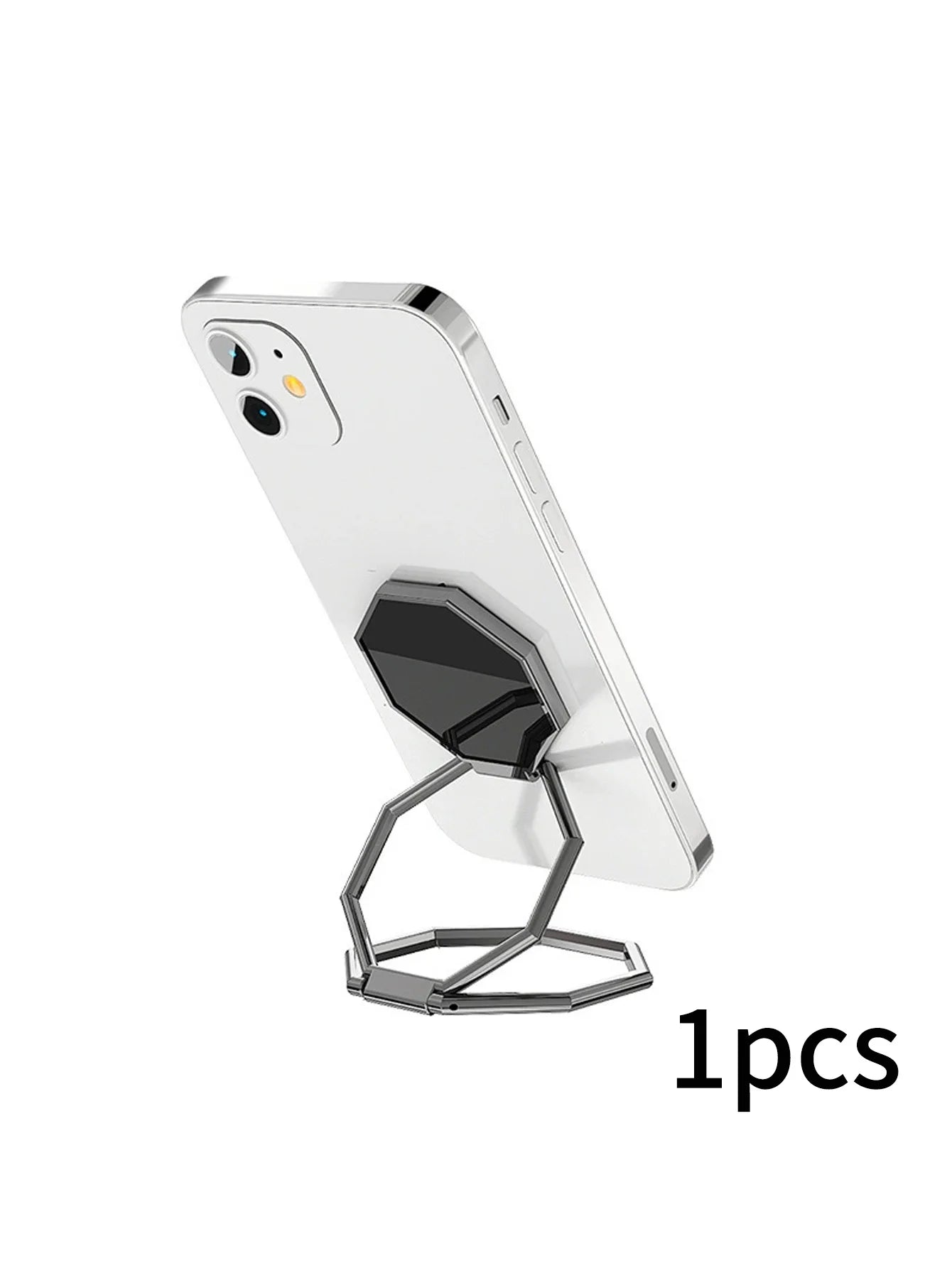 Zinc Alloy Mobile Phone Tablet Ring Holder Folding Stand 360 1 Qme black