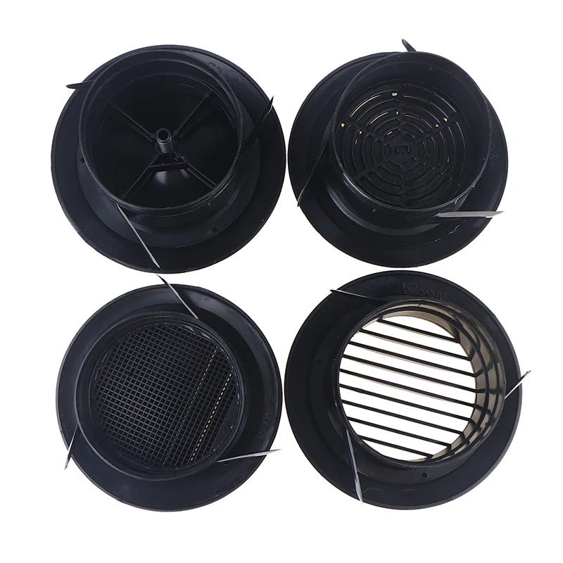 75/100/125mm Round Ducting Ventilation Cover Air Vent Extract Valve Grille Air Circulation Vents Cover Qme