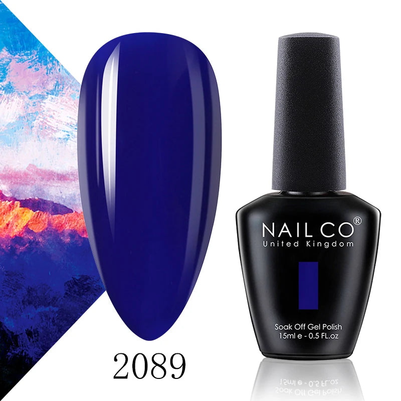 NAILCO 131 Colors Nail Gel Polish Off LED Semi Permanant Art Hybrid