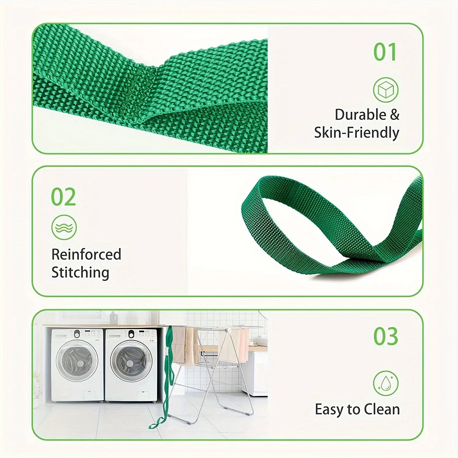 10 Loops Non-Elastic Yoga Stretching Strap Stretch Band With Workout Guide For Physical Therapy, Pilates, Exercise Qme