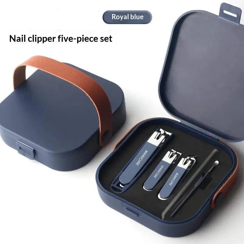 5 Lightweight Anti Splash Nail Clipper Handheld Scissors Storage Case Qme A3