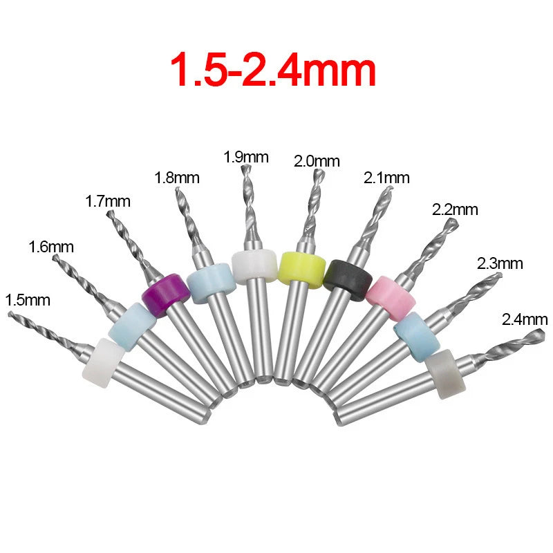 Multi Specification PCB Drill Bit Micro Bits Mini CNC Drilling Print Qme