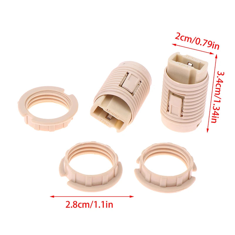 G9 Lamp Holder Ring Bases Socket Plastic Shell Ceramic M10 Bracket Qme