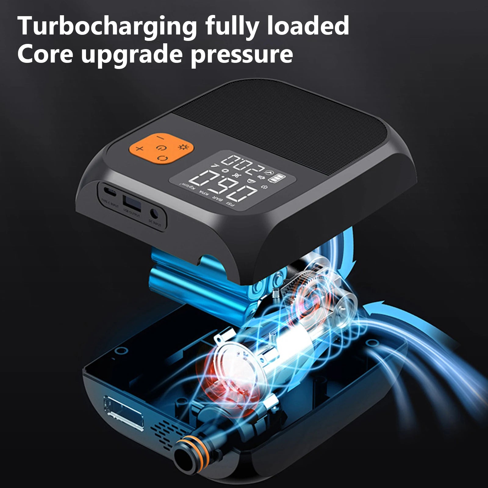 Portable 25PSI Electric Paddleboard Pump Rechargeable SUP Pump Dual Stage Inflation Portable Electric Pump For Kayaks SUP Qme