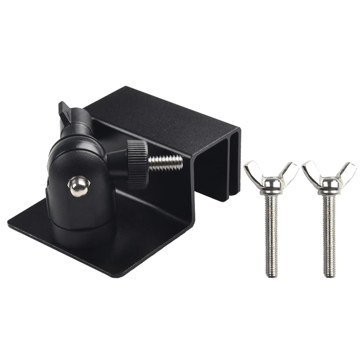 1 Pcs Roof Gutter Special Bracket Solar Panel Bracket Weatherproof Gutter Mount Bracket With Screw For Security Cameras Qme Black